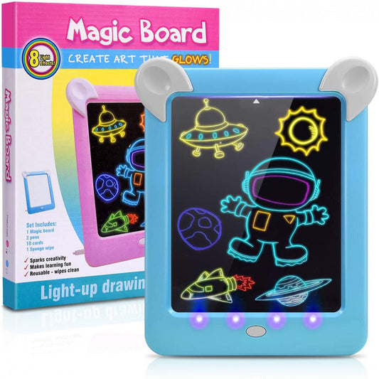 3D Magic Drawing Board for kids,create Art that glows.