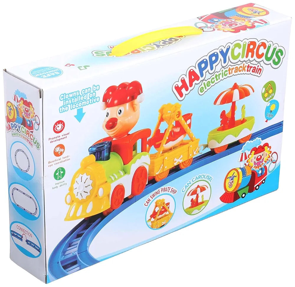 Happy circus train track toy for endless fun