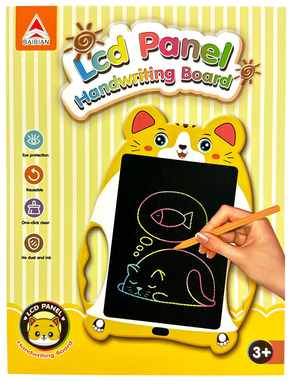 5 Cute animal shaped Lcd Panel Colourful writing Tablet 10 inches