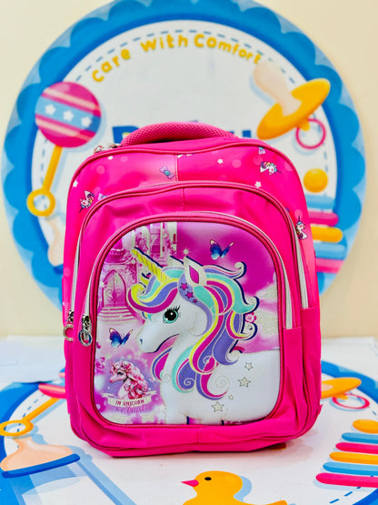 16 inch unicorn themed school bag for kids
