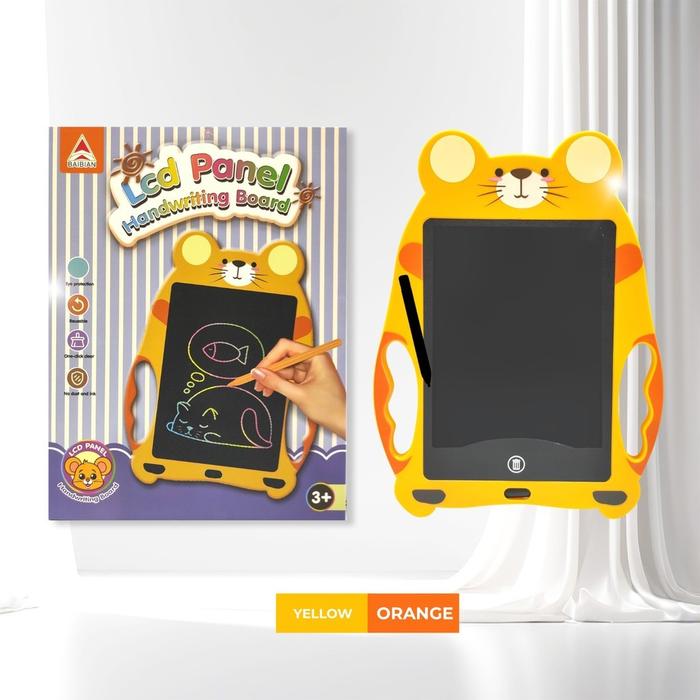 5 Cute animal shaped Lcd Panel Colourful writing Tablet 10 inches