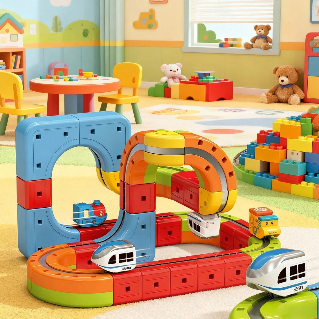 Magnetic Laviation Track train Educational toy for kids