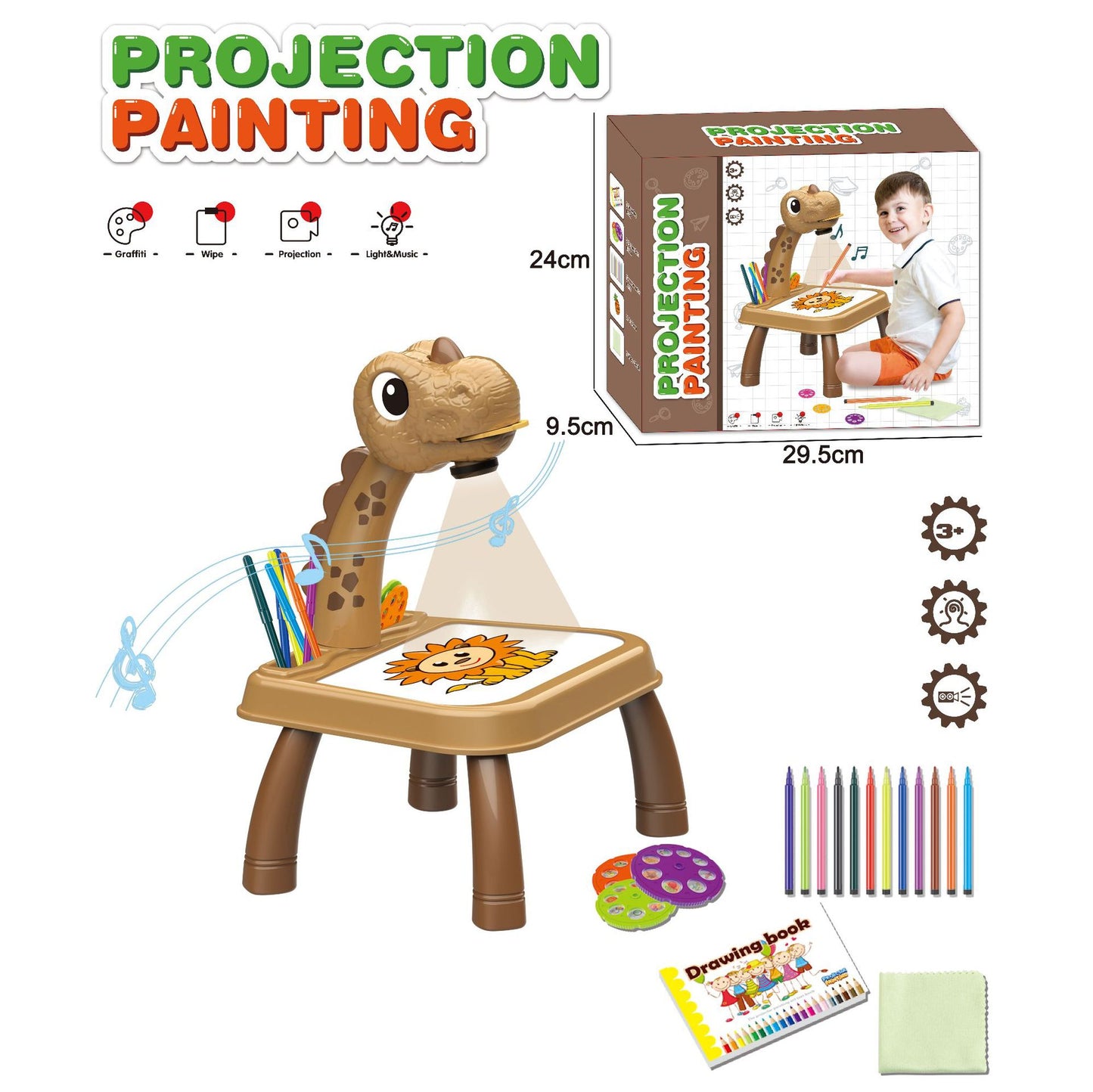 Giraffe Projection Drawing Board for Kids