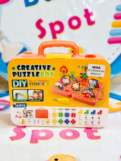 DIY toolbox puzzle toy for children