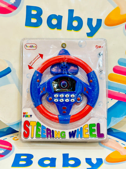 Interactive steering wheel toy for children
