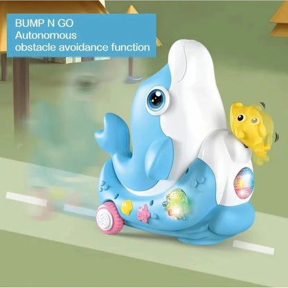 Dolphin musician toy with lights and sounds