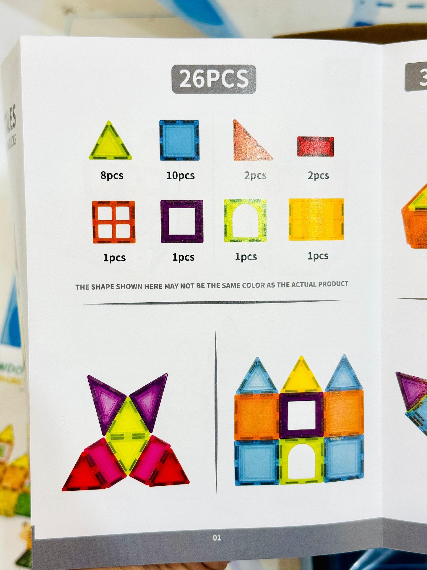 26-Piece Magnetic Tiles – Build, Learn & Create! 🎨🔧