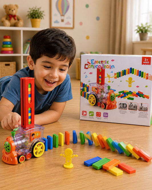 Domino train toy set