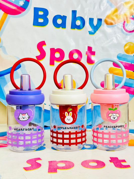 Imported cute sippers with silicon straw