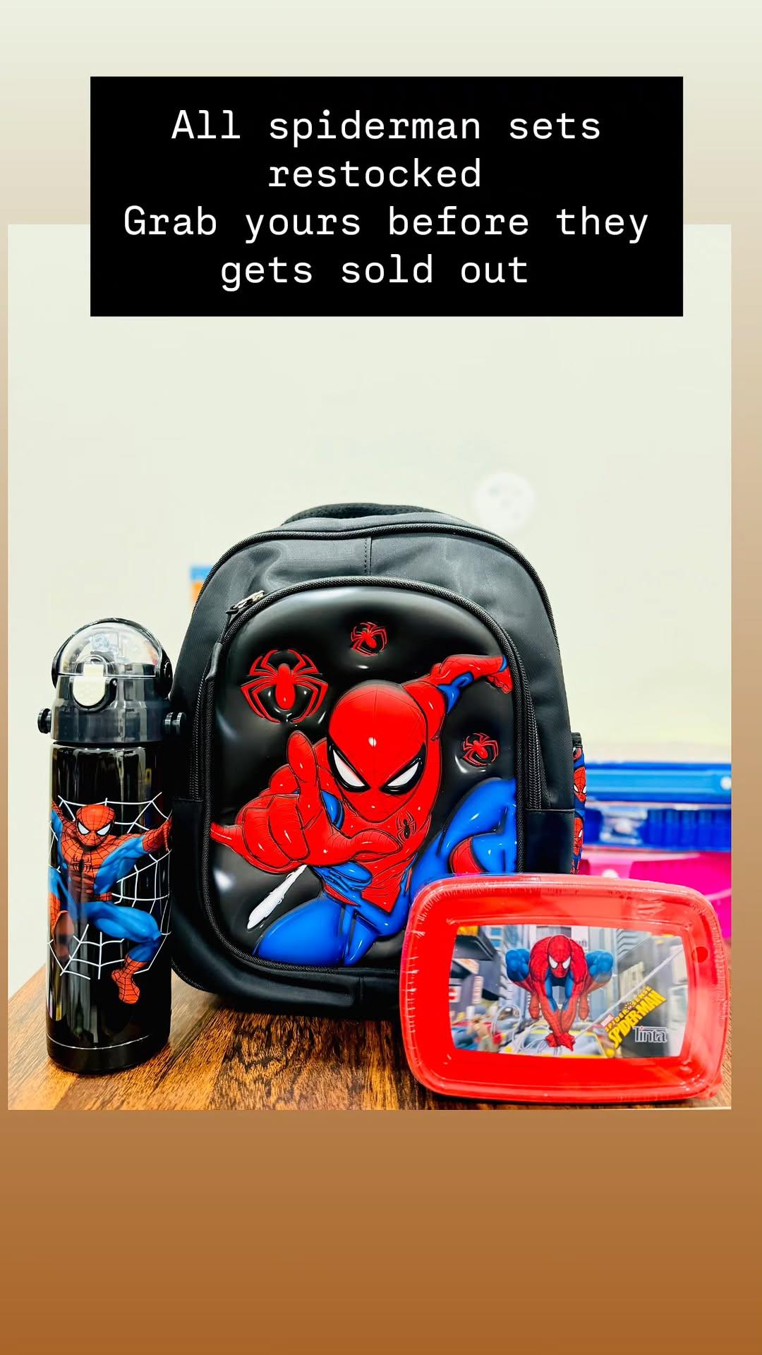 14 inch Spider-Man school bag set for kids