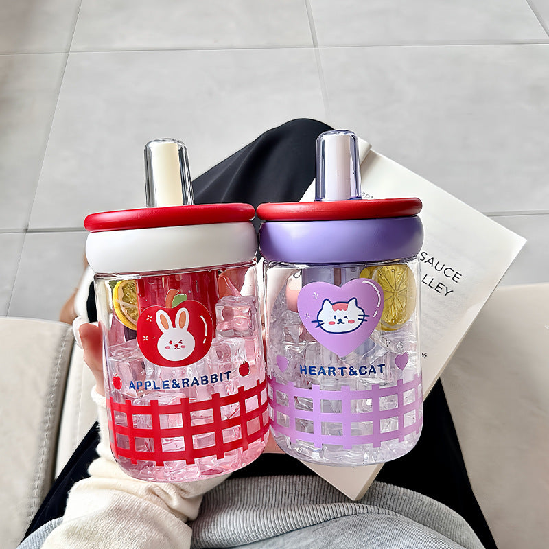 Imported cute sippers with silicon straw
