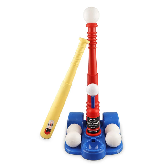 Base Ball Sets for Kids Toddlers Baseball Tee Ball Set - Includes 6 Baseballs