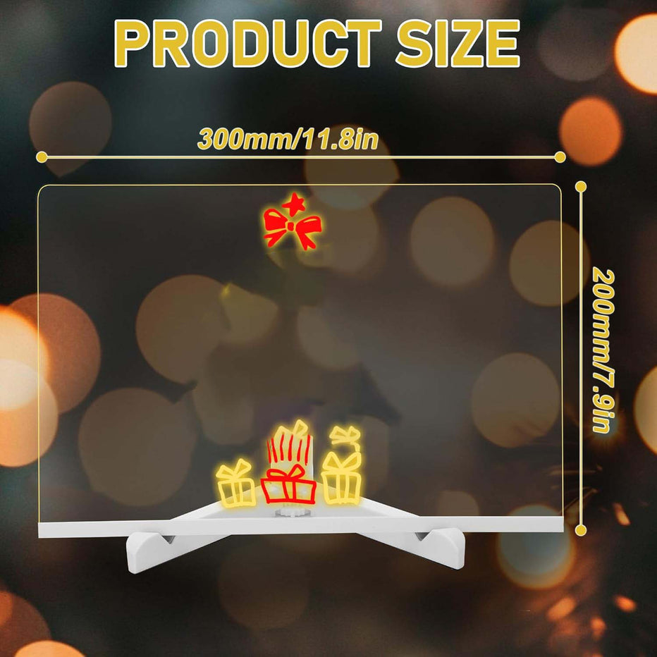 Led glow drawing board for kids