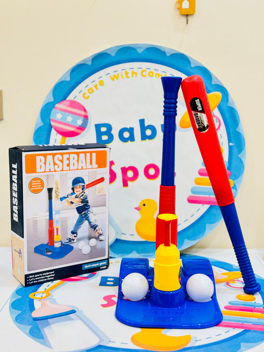 Base Ball Sets for Kids Toddlers Baseball Tee Ball Set - Includes 6 Baseballs