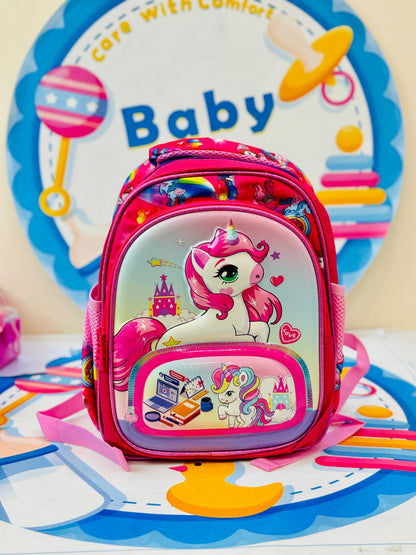 Lightweight unicorn backpack for nursery kids