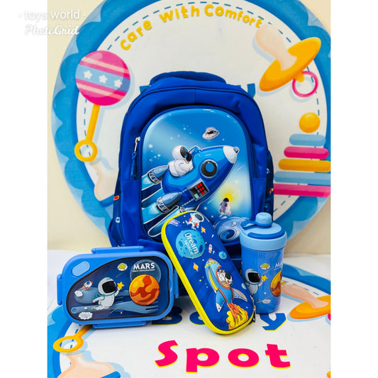 14 to 15 inches 3d space themed bag set/ playgroup--prep