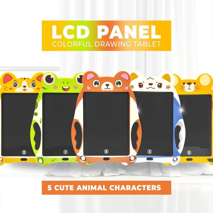 5 Cute animal shaped Lcd Panel Colourful writing Tablet 10 inches