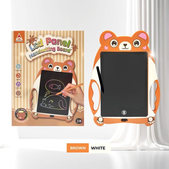 5 Cute animal shaped Lcd Panel Colourful writing Tablet 10 inches